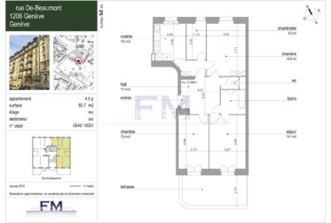 Beaumont, 4.5 pièces au RDC supérieur/terrasse, env. 84m2