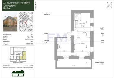 Bd des Tranchées, 9 pièces,en Rez-jardin, env. 310m2