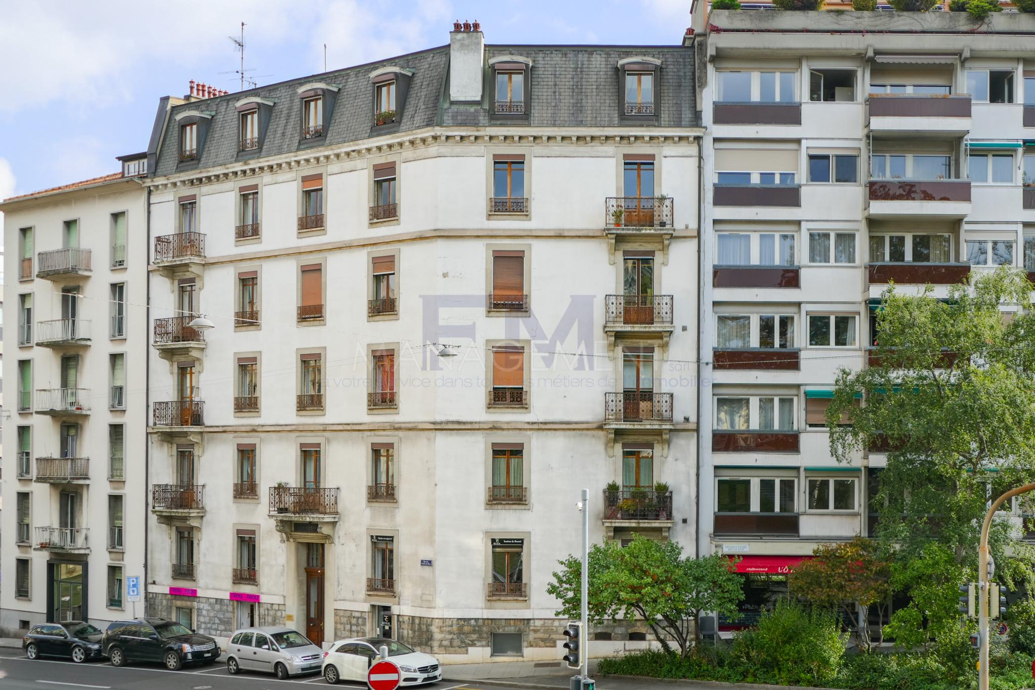 Centre-ville, rue des Glacis de rive, 3 pcs au 1er étage, env 60.80m2