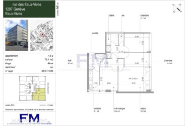 EAUX-VIVES - Appartement de 4.5 pièces - env. 75 m²
