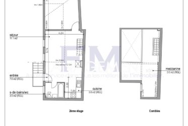 Rue du Gothard – 3 pièces d'environ 47 m² au 2ème étage
