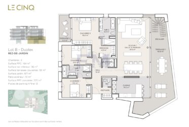 Pregny-Chambésy – Appartement en duplex de 5 pièces avec rez inférieur habitable, grandes terrasses et jardin traversant